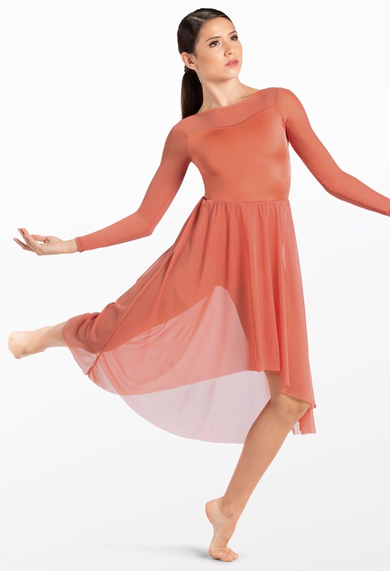 Dance Dresses - Mesh High-Low Midi Dress - SIENNA - Large Adult - 14614
