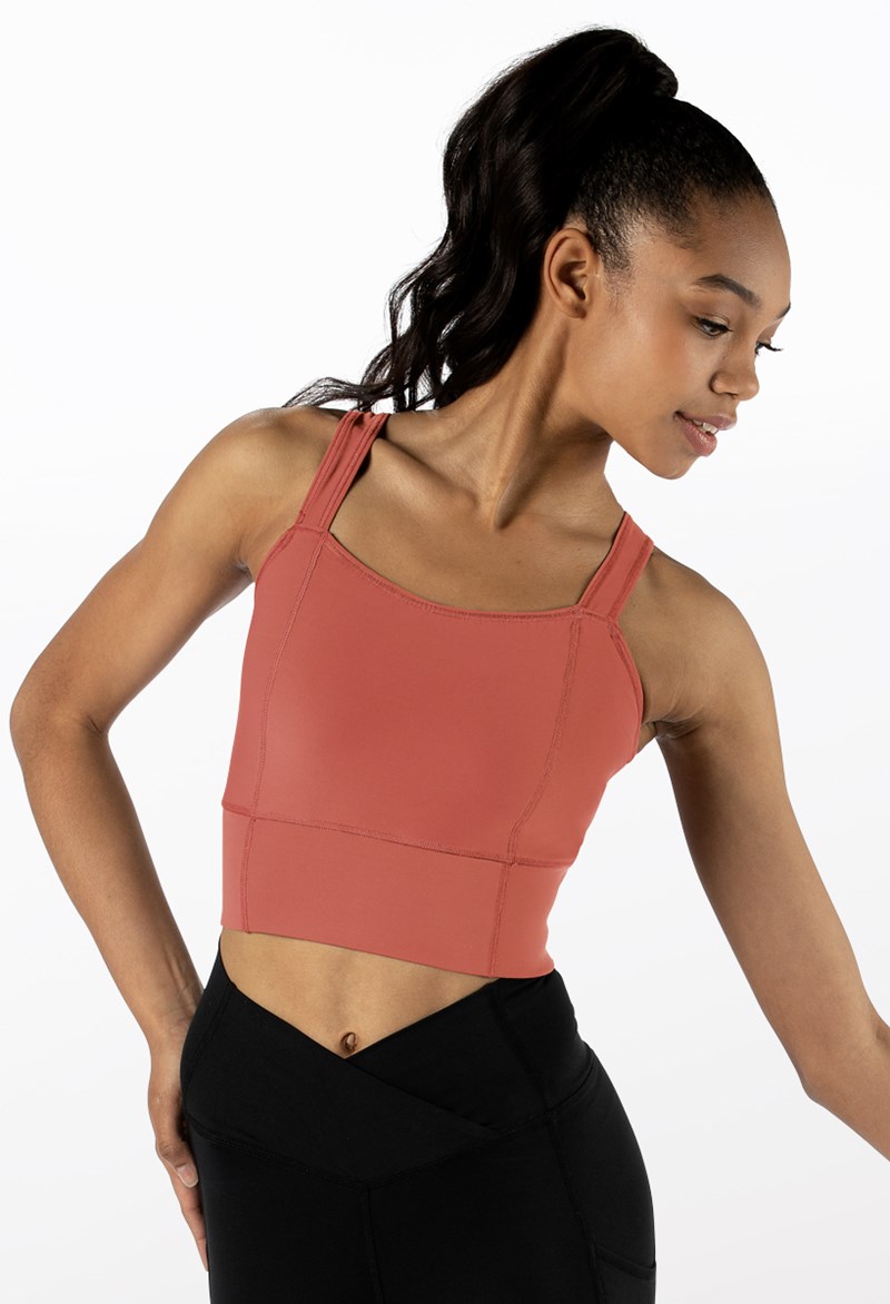 Dance Tops - FlexTek Longer Length Crop Top - SIENNA - Extra Large Adult - 14775