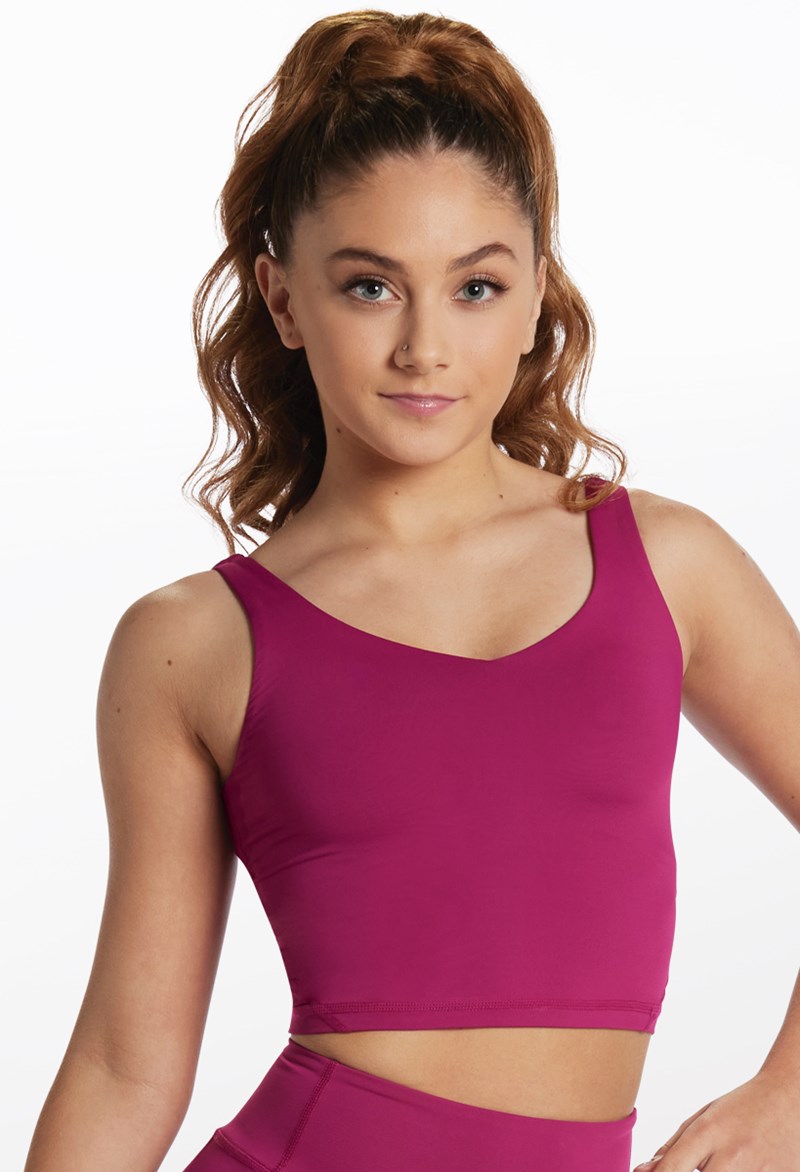 Dance Tops - FlexTek Sweetheart Top - Mulberry - Large Adult - 15218