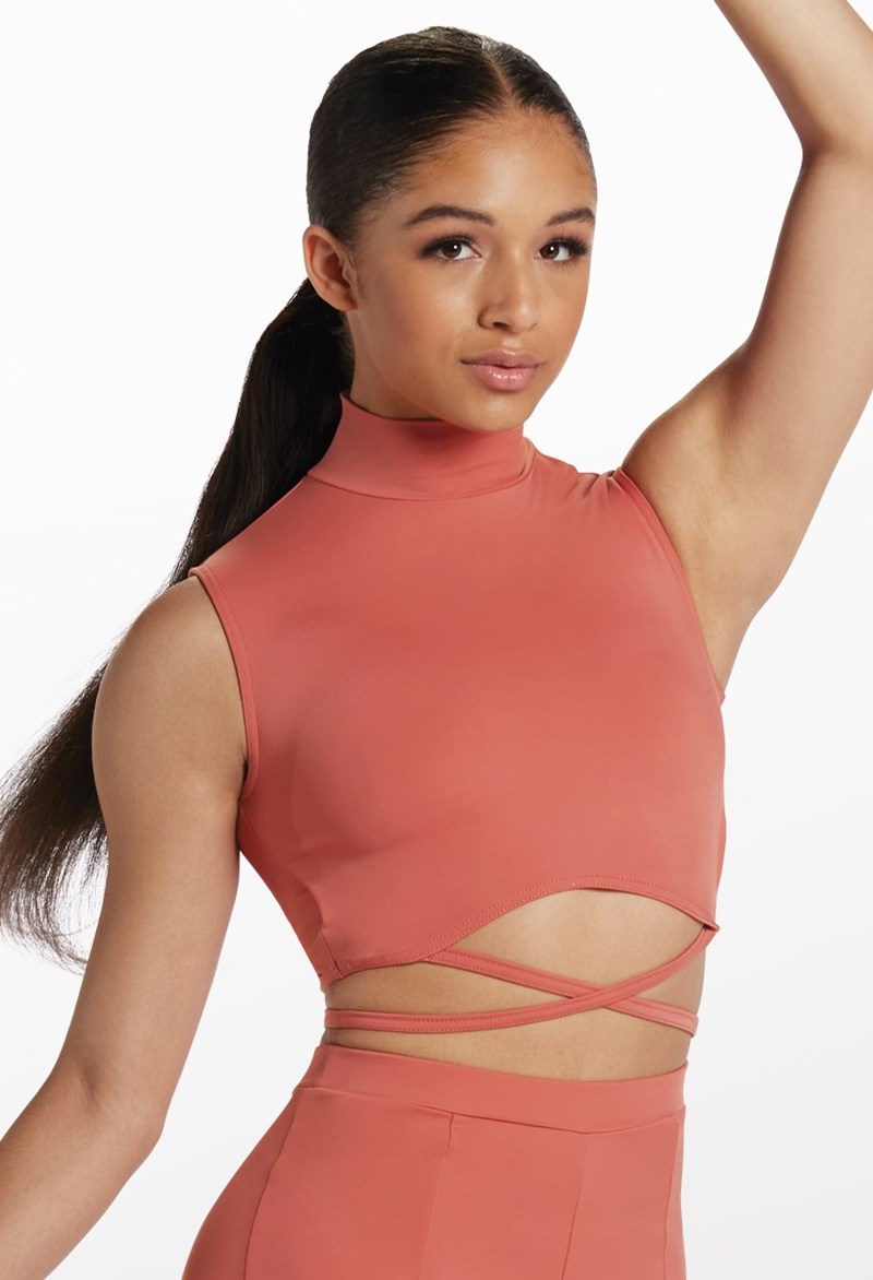 Dance Tops - Strappy Laced Back Top - SIENNA - Medium Child - 15856
