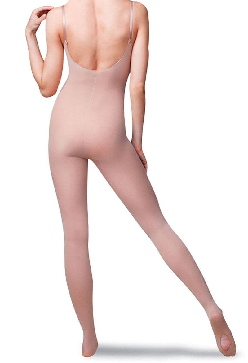 Dance Tights - Capezio Nude Strap Body Tight - Lt. Suntan - L/XL - 1818