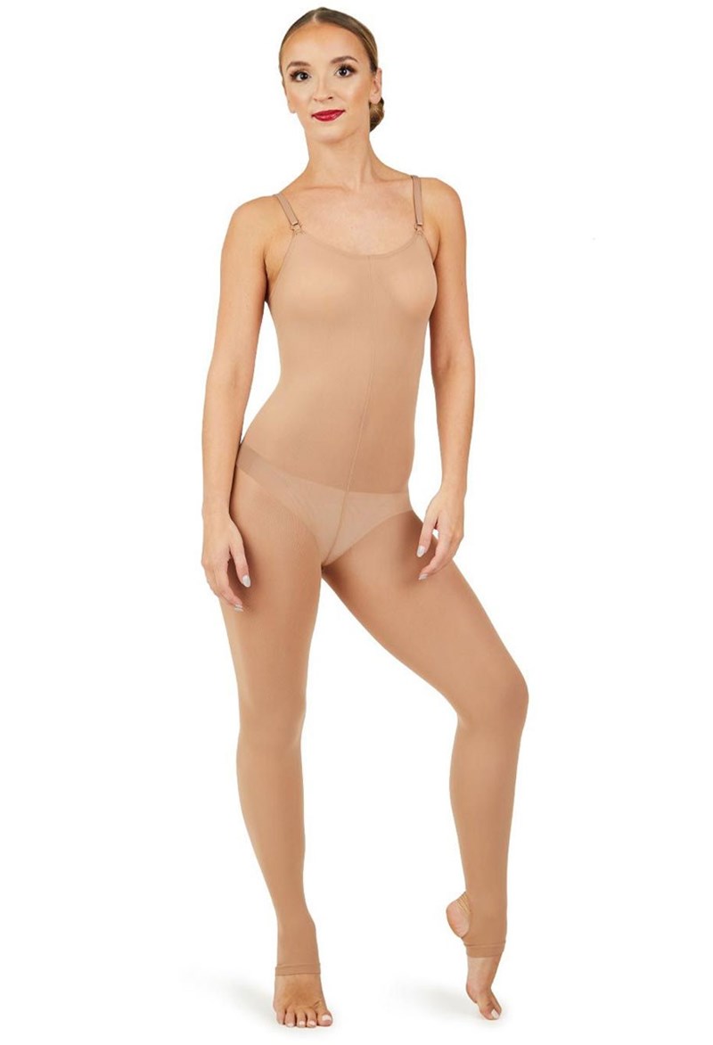 Dance Tights - Capezio Stirrup Body Tight - Lt. Suntan - 2X Large - 1819