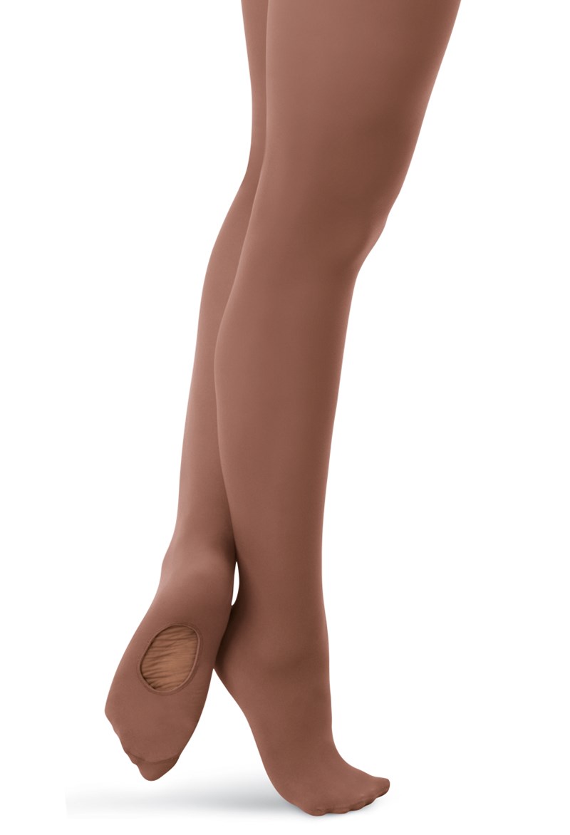 Dance Tights - Capezio Adult Transition Tight - CHESTNUT - L/XL - 1916