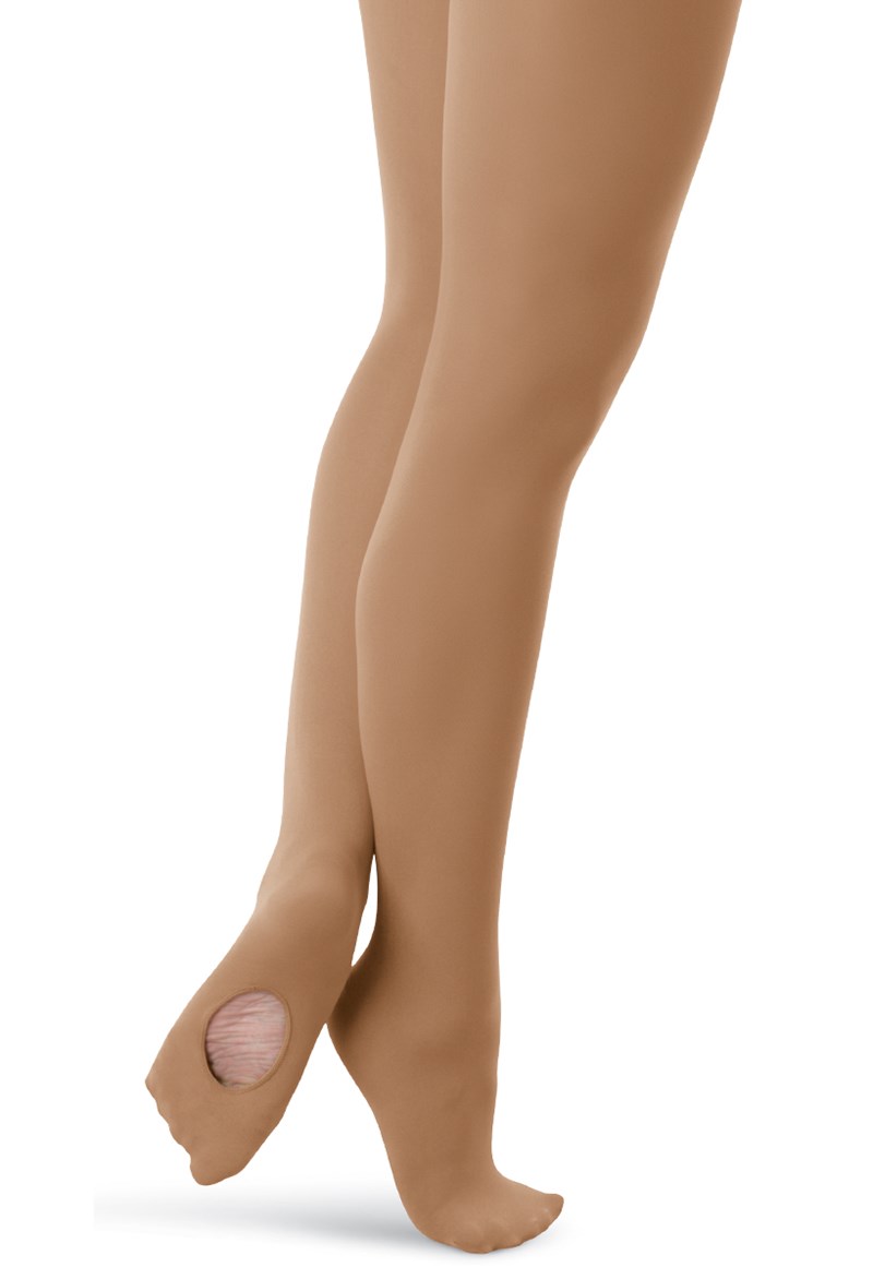 Dance Tights - Capezio Adult Transition Tight - TOASTED ALMOND - S/M - 1916