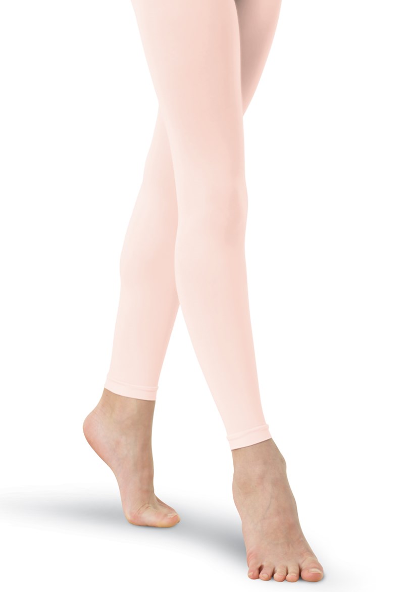 Dance Tights - Capezio Footless Tights - Ballet Pink - L/XL - 1917