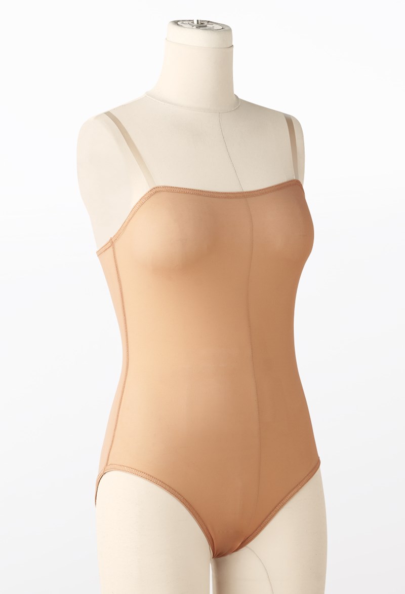 Dance Accessories - Mesh Leotard Liner - WARM SAND - Extra Small Adult - 8536