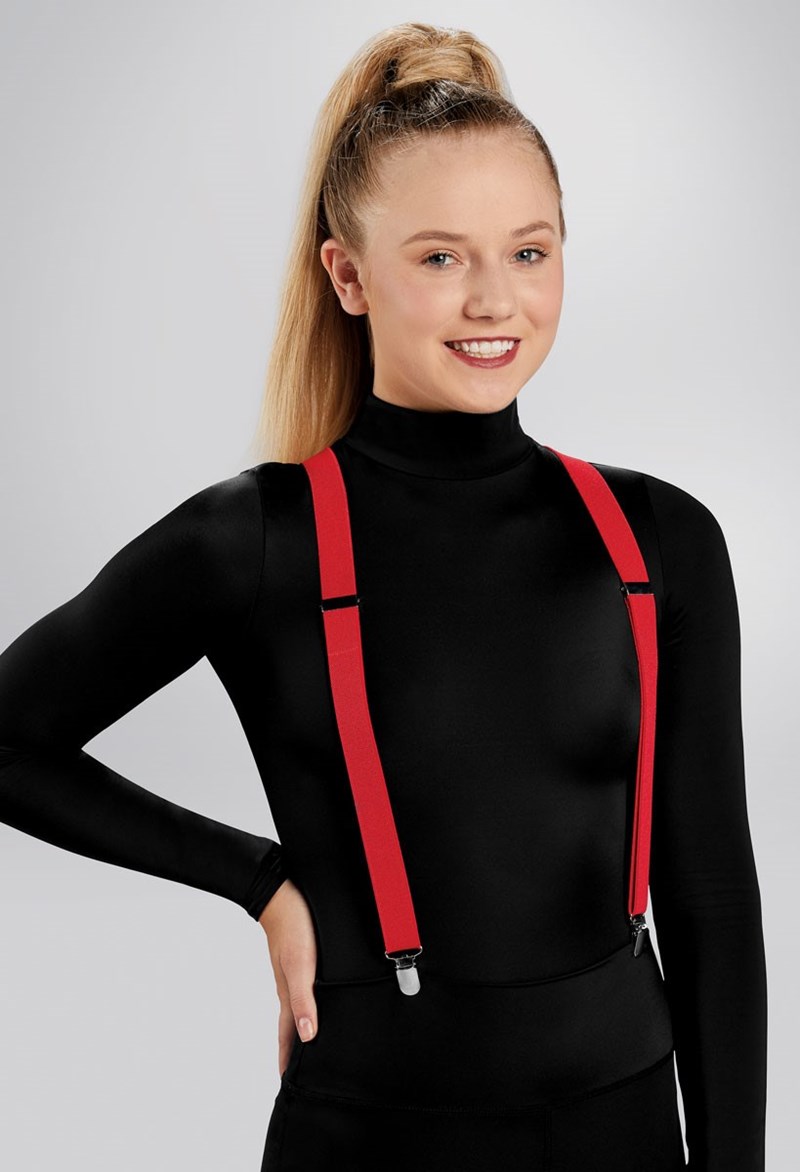 Dance Accessories - Colored Suspenders - Red - OSFA - 88-9361