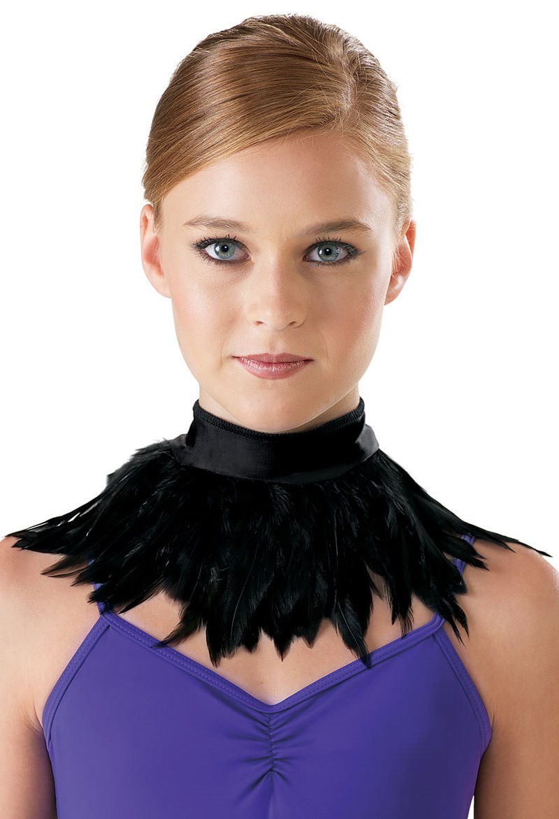 Dance Accessories - Feather Collar - Black - OSFA - 99-7335