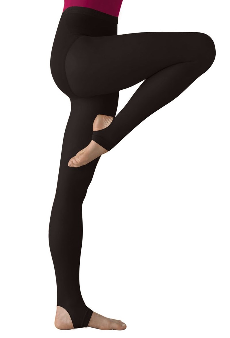 Dance Tights - Body Wrappers Stirrup Tight - Black - S/M - A32