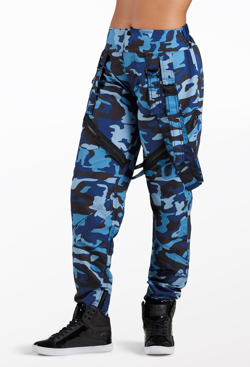 Dance Pants - Camouflage Pop Star Pants - Navy - Extra Large Adult - AH11515