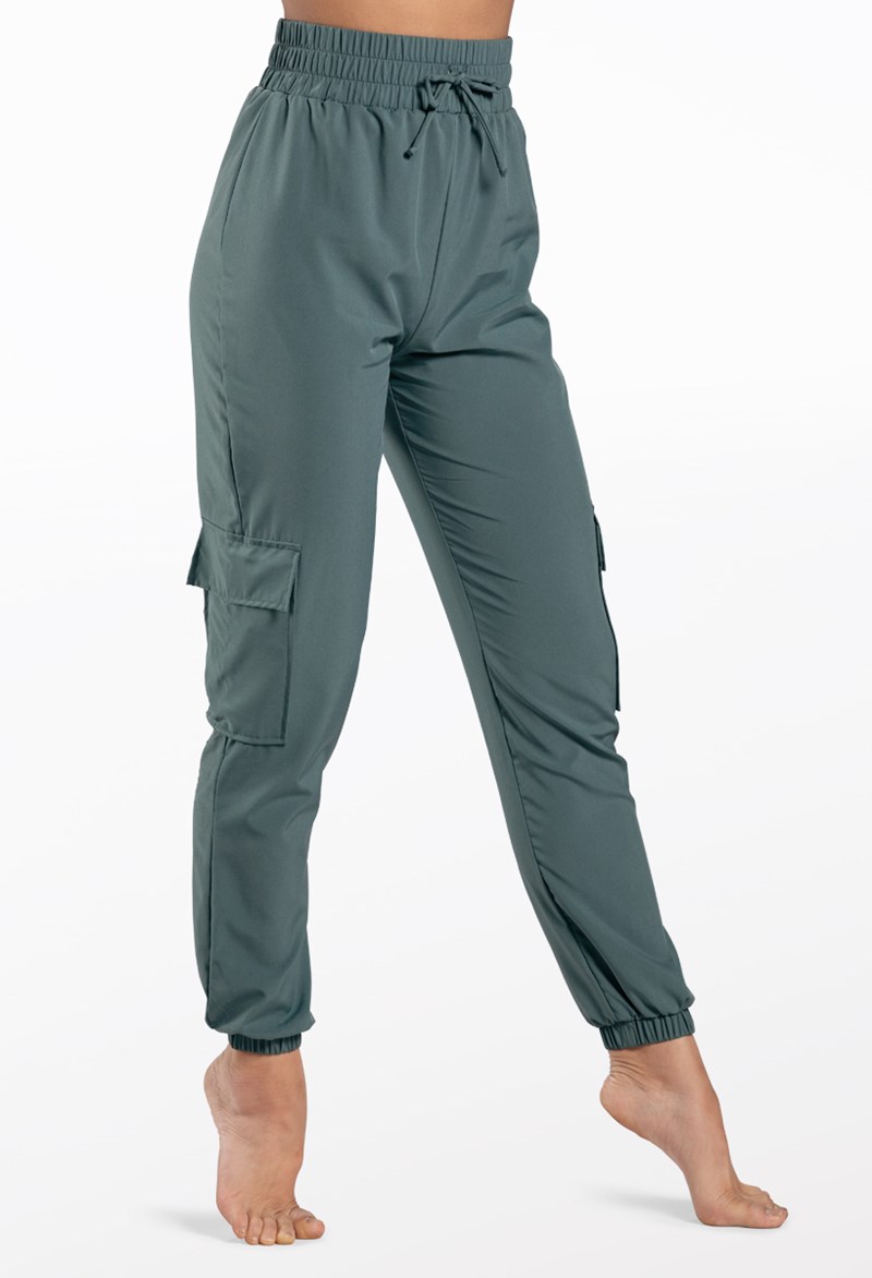 Dance Pants - Woven Tech Cargo Pants - PINE - Medium Adult - AH12541