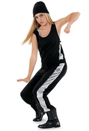 Sequin Inset Tank Jumpsuit
