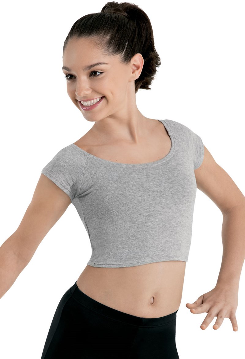 Cross-Back Knit Crop Top