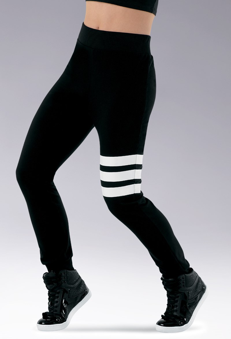 Balera Triple-Stripe Jogger Pants - Black - Child - AH9836