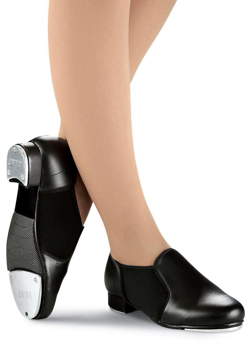Dance Shoes - Slip-On Tap Shoe - Black - 6AM - B150