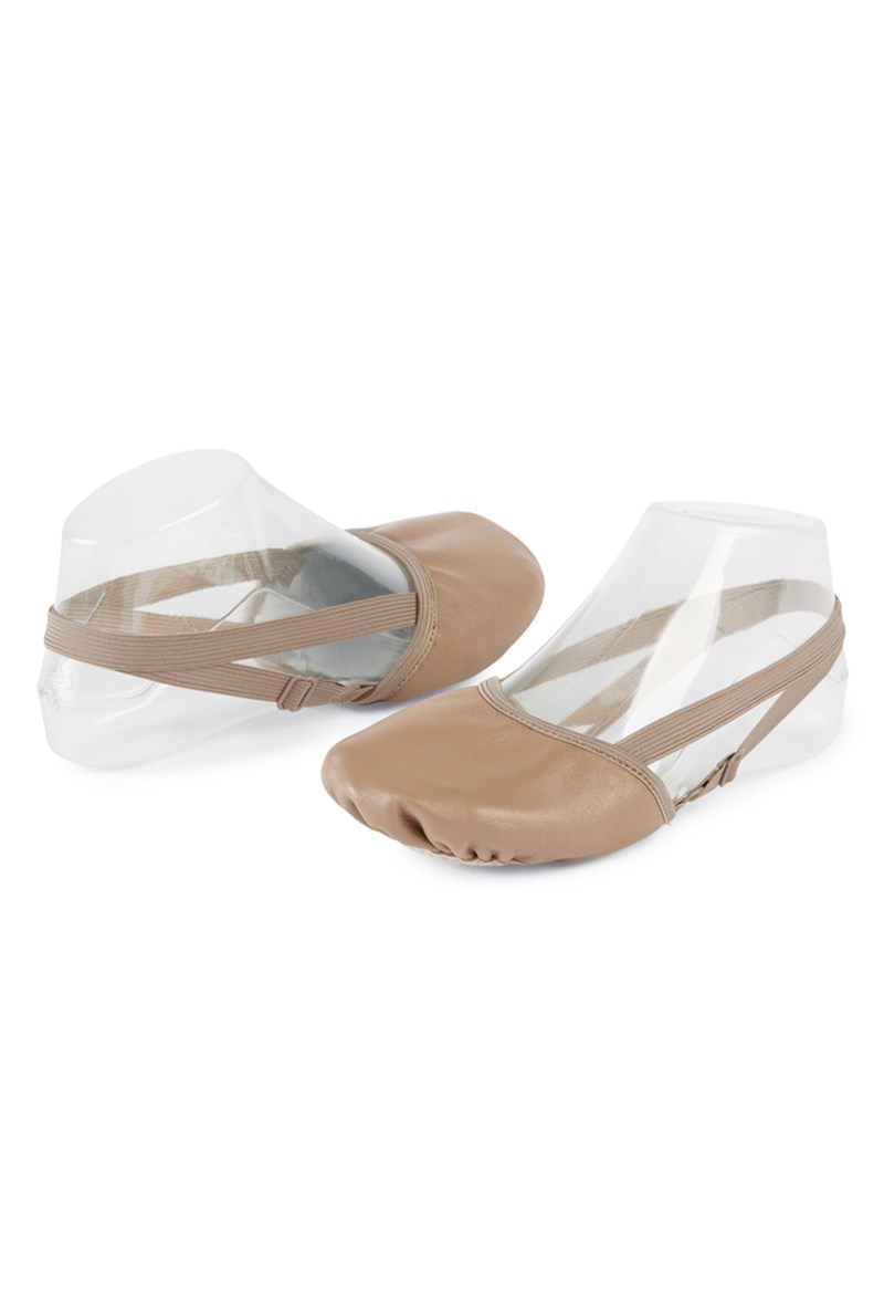 Dance Shoes - Half-Sole Lyrical Turner - Nude - Extra Large Adult - B220