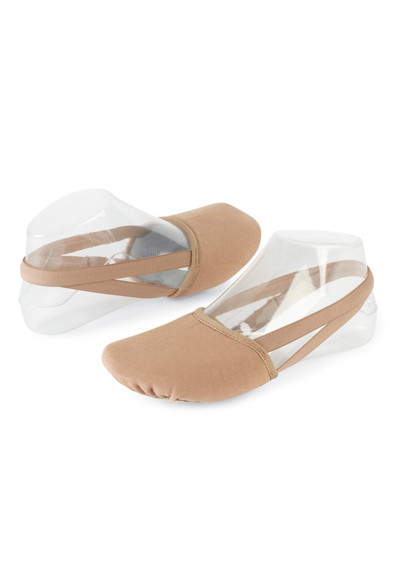 Dance Shoes - Stretch Canvas Lyrical Turner - Tan - 5AM - B235