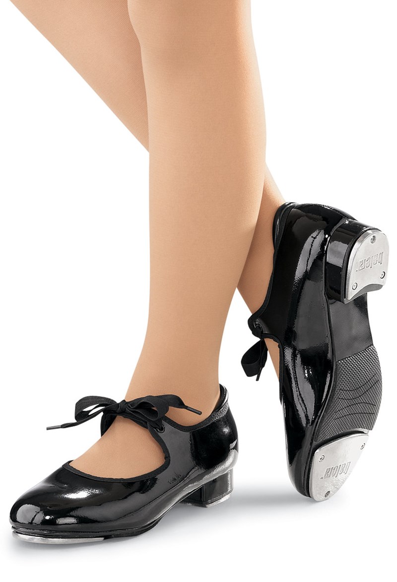Dance Shoes - Beginner Tap Shoe - Black - 8.5CM - B60