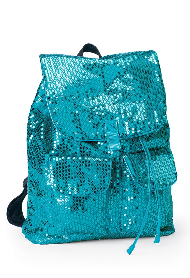 Dance Bags - Sequin Backpack - Peacock - BG20
