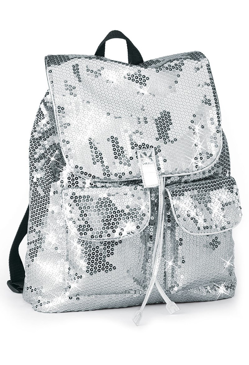 Dance Bags - Sequin Backpack - Silver - BG20
