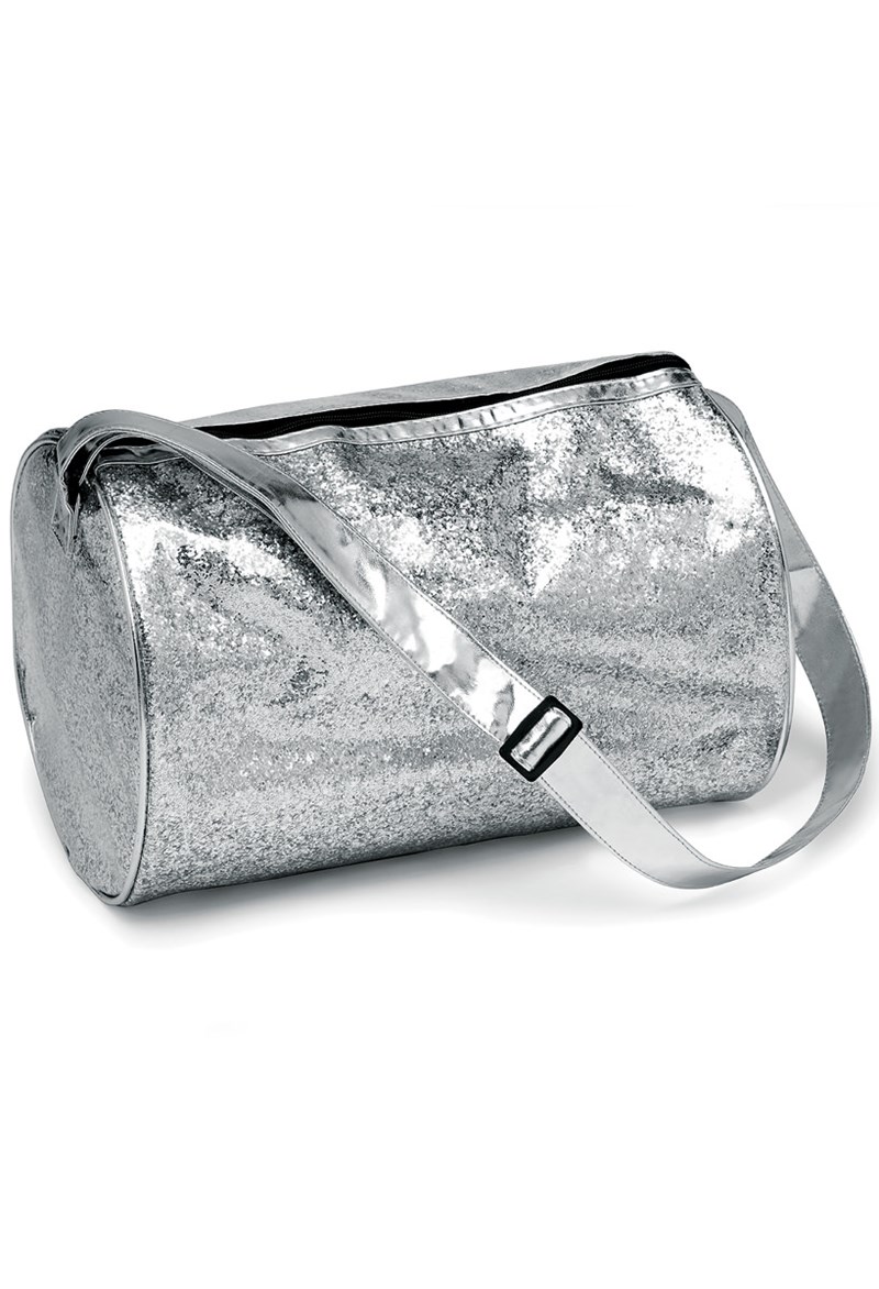 Dance Bags - Glitter Duffel Bag - Silver - BG7854 Dance Bags - Glitter Duffel Bag - Silver - BG7854
