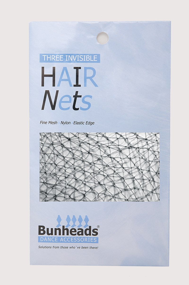 Bunheads Hair Nets - Blk - Black - BH424