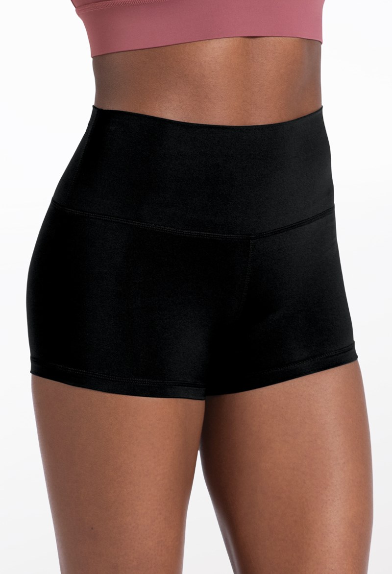 Dance Shorts - FlexTek Elastic-Free Shorts - Black - Large Adult - CF12506