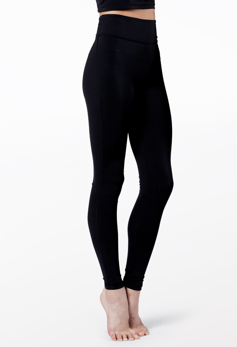 Dance Leggings - FlexTek Natural Rise Leggings - Black - Small Child - CF9997 Dance Leggings - FlexTek Natural Rise Leggings - Black - Small Child - CF9997