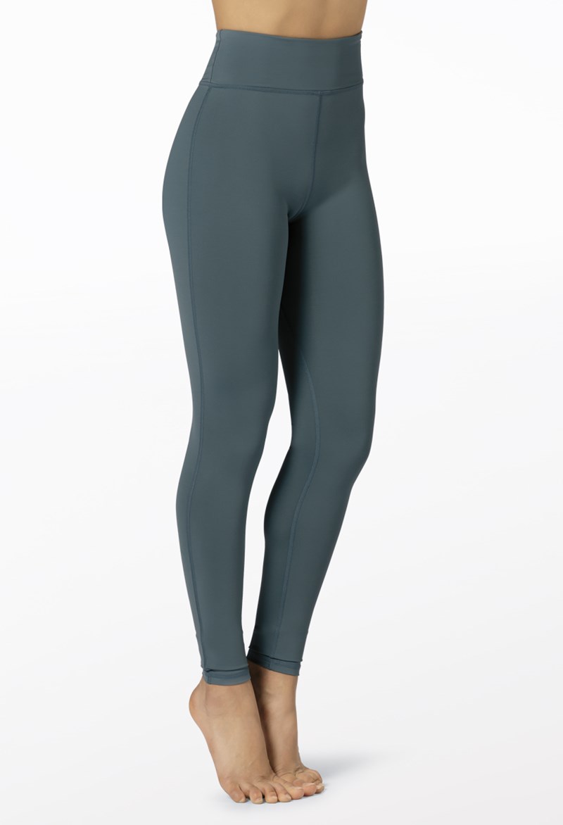 Dance Leggings - FlexTek Natural Rise Leggings - PINE - Small Adult - CF9997