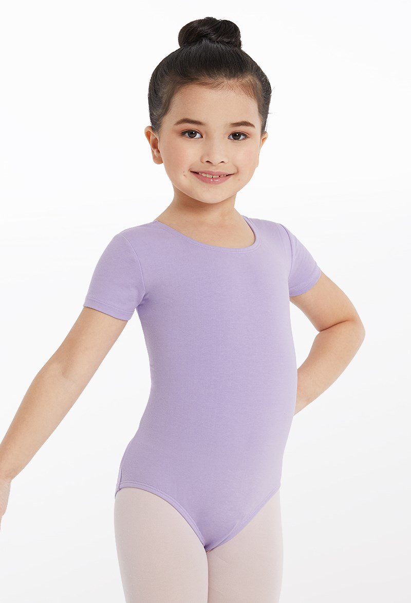 Cotton Short-Sleeve Leotard