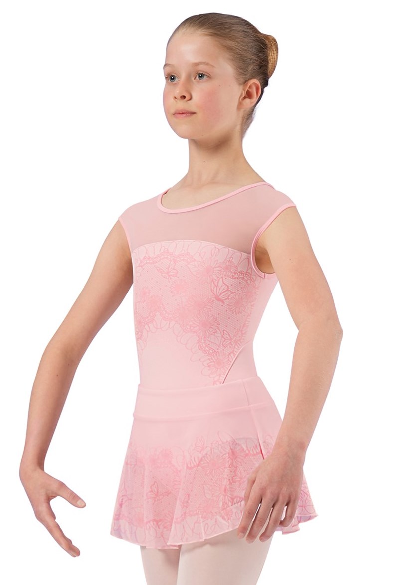 Dance Skirts and Tutus - Bloch Alina Lace Print Skirt - CANDY PINK - 8/10 - CR4151
