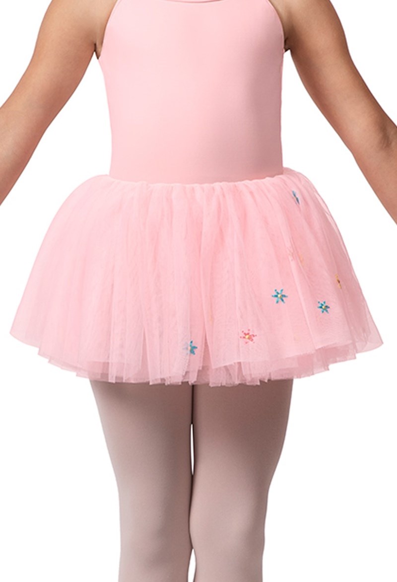 Dance Skirts and Tutus - Bloch Flower Embroidered Tutu - CANDY PINK - 12 - CR9641