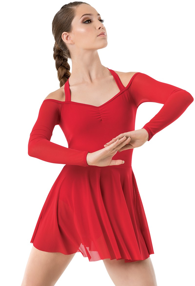 Off The Shoulder Halter Dress