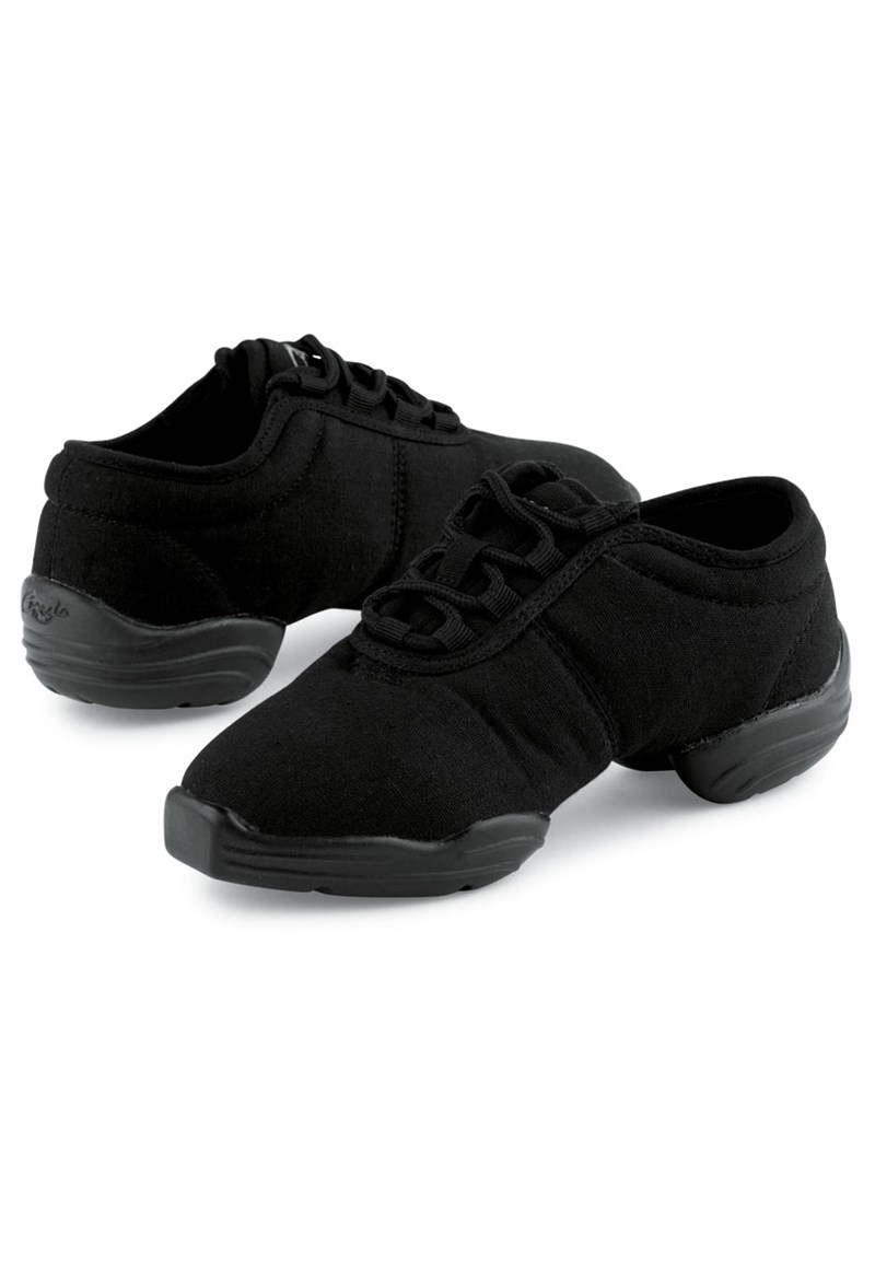 Dance Shoes - Capezio Canvas Dansneaker - Black - 3.5AM - DS03
