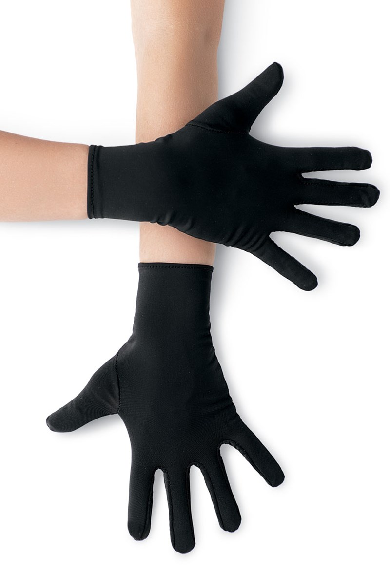 Dance Accessories - Short Gloves - Black - XSSC - GLV21