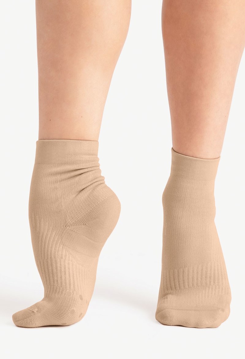 Dance Accessories - Capezio LifeKnit Sox - Nude - Extra Large Adult - H066