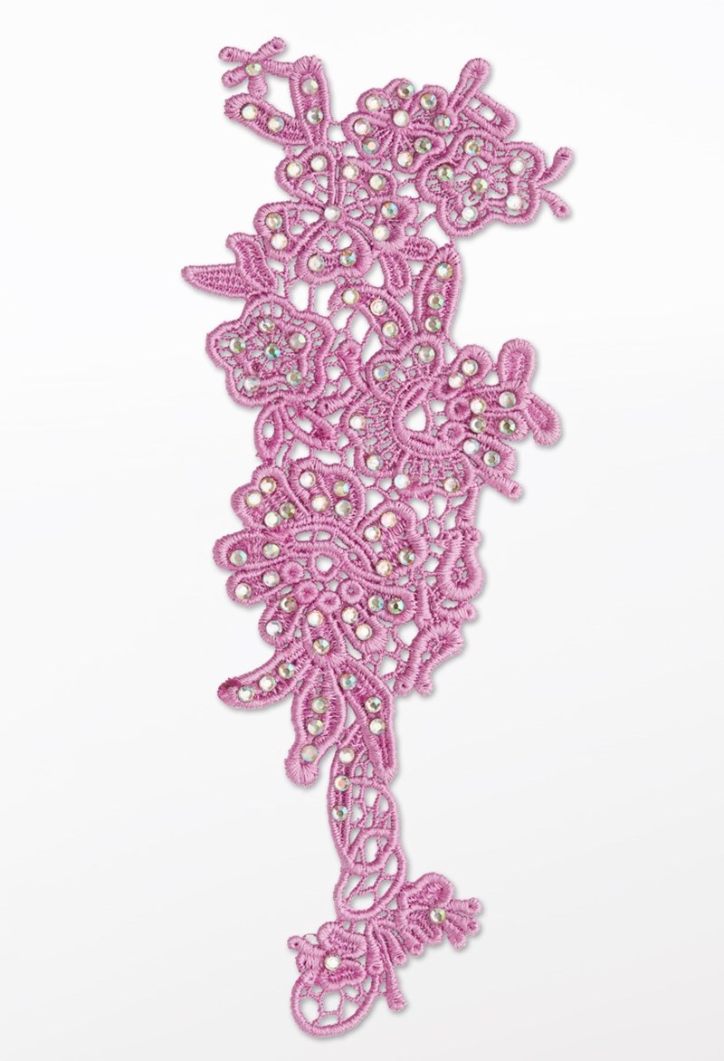 Dance Accessories - Right Applique With Rhinestone - Lilac - ADLT - HA142