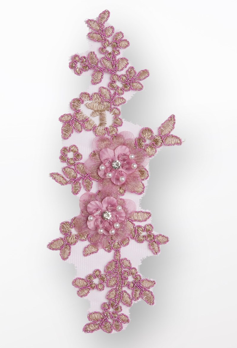 Dance Accessories - Beaded Floral Applique - Lilac - OSFA - HA151