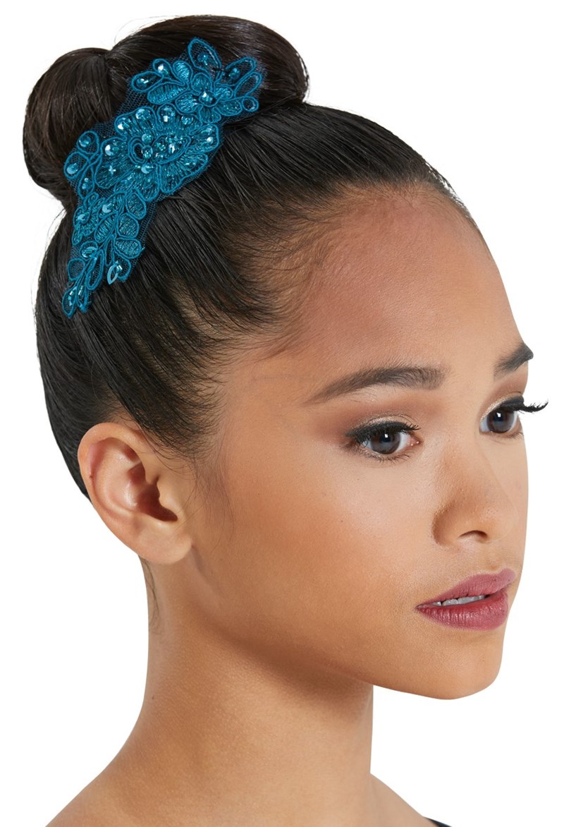 Dance Accessories - Embroidered Sequin Applique - Dark Teal - OSFA - HA155