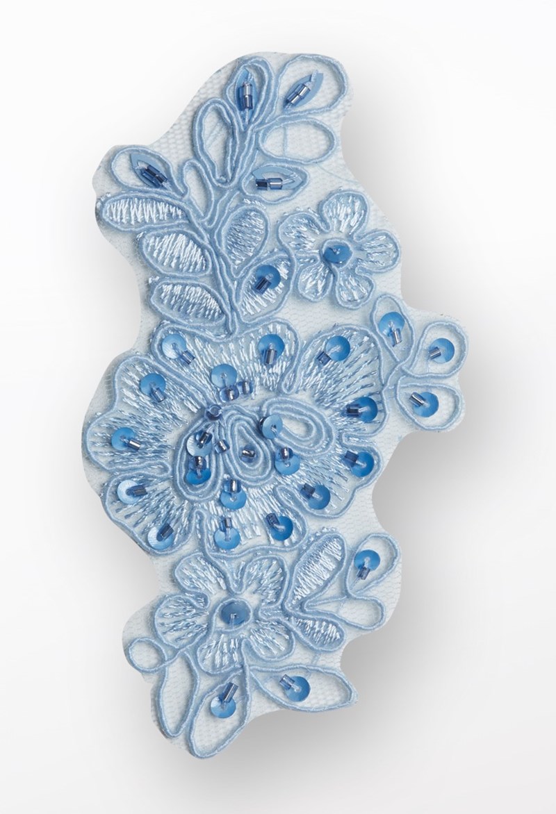 Dance Accessories - Embroidered Sequin Applique - POWDER BLUE - OSFA - HA155