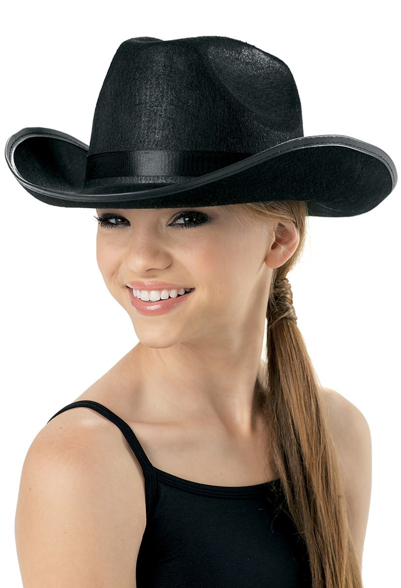 Dance Accessories - Cowgirl Hat - Black - ADLT - HAT79