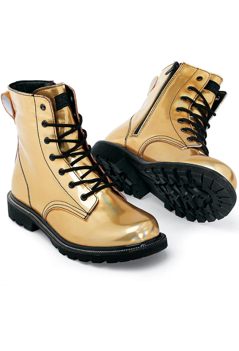 Gotta Flurt Gold Dance Boot