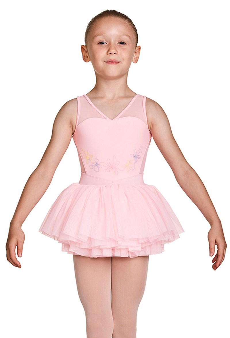Mirella Kids Embroidered Dress - Pink - 8/10 - M1080C