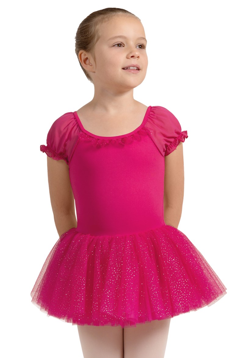 Dance Dresses - Mirella Scoop Neck Tutu Dress - Hot Pink - 4-6 - M1559C
