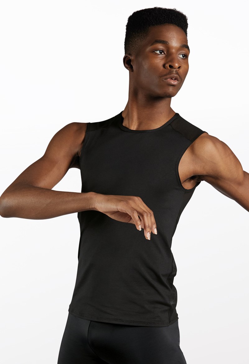 Dance Tops - Body Wrappers Mens Tank Top - Black - Small - M409