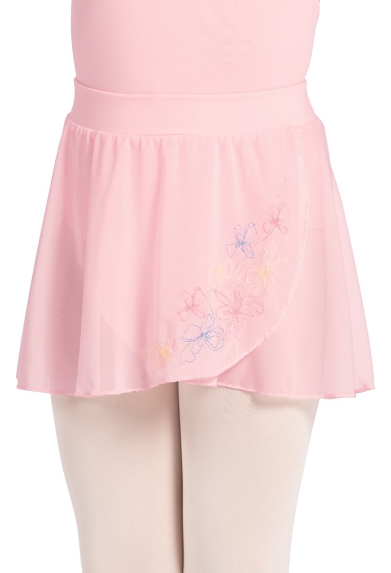 Balera Kids Embroidered Skirt - Pink - MS138C