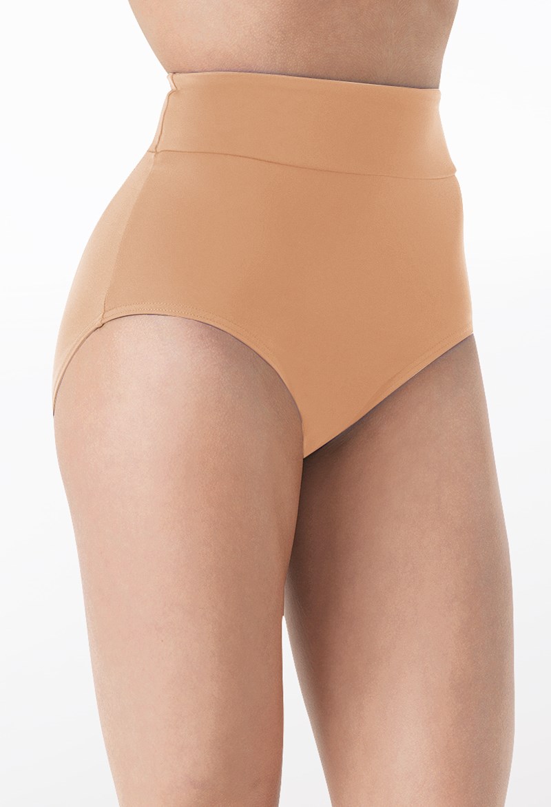 Dance Shorts - High Waist Briefs - Nude - Extra Large Adult - MT10009