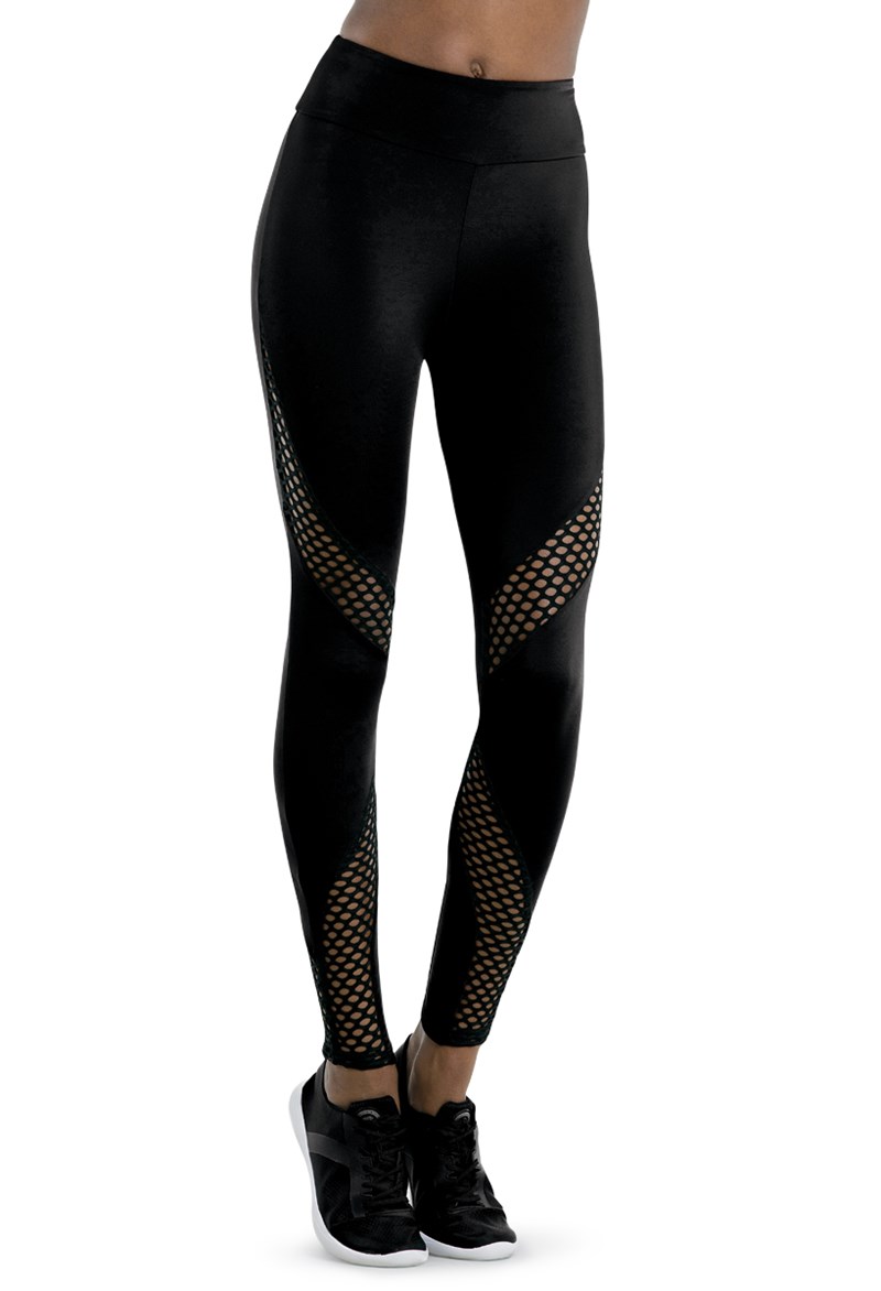 Fishnet Inset Leggings