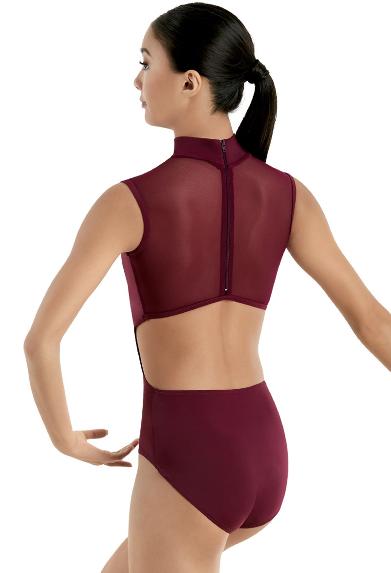 Sleeveless Mesh Back Leotard