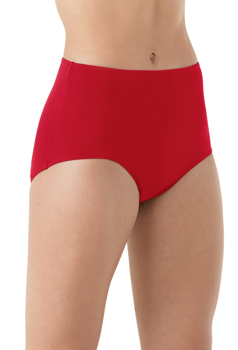 Dance Accessories - Basic Dance Briefs - Red - Medium Child - MT200